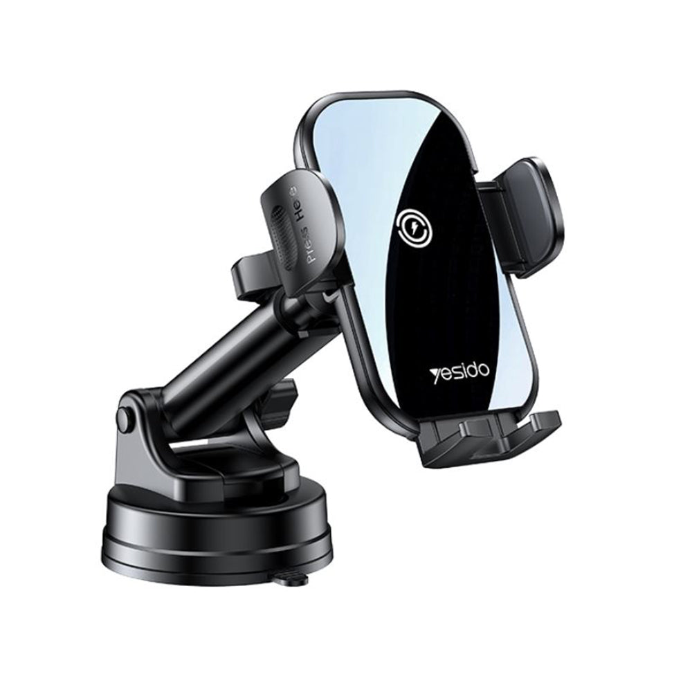 Yesido C197 Wireless Car Charger, 15W, 1.67A, Black