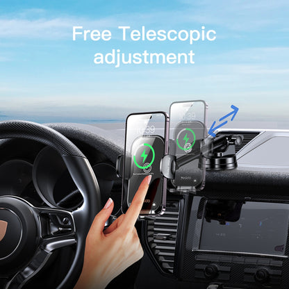 Yesido C197 Wireless Car Charger, 15W, 1.67A, Black