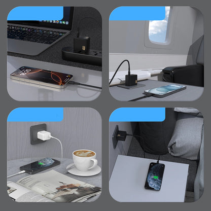 Network Charger with USB-C Cable Dudao A28C, 45W, 3A, 1 x USB-C, White