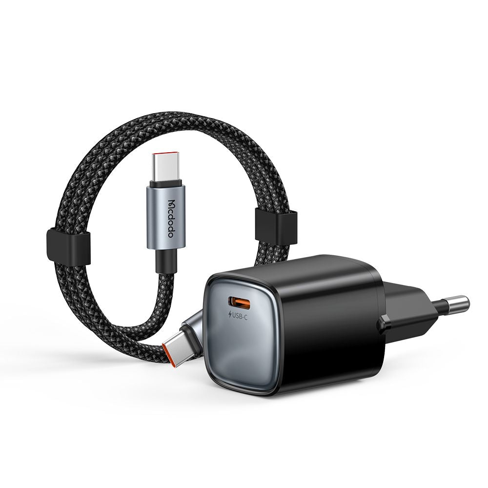 Mcdodo Nano CH-8262 USB-C Cable Wall Charger, 65W, 3.25A, 1 x USB-C, Black
