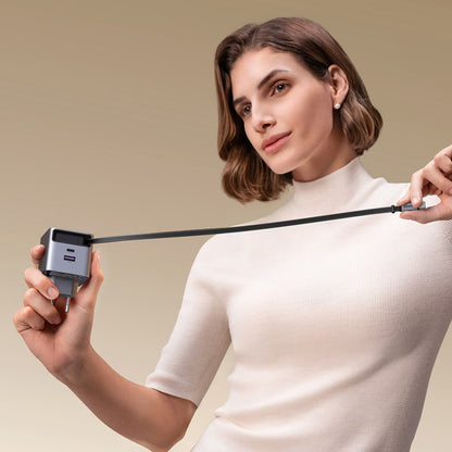 UGREEN X614 USB-C Network Charger with Cable, 45W, 3A, 1 x USB-A - 1 x USB-C, Grey