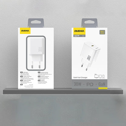Dudao A27P Network Charger, 30W, 3A, 1 x USB-C, White