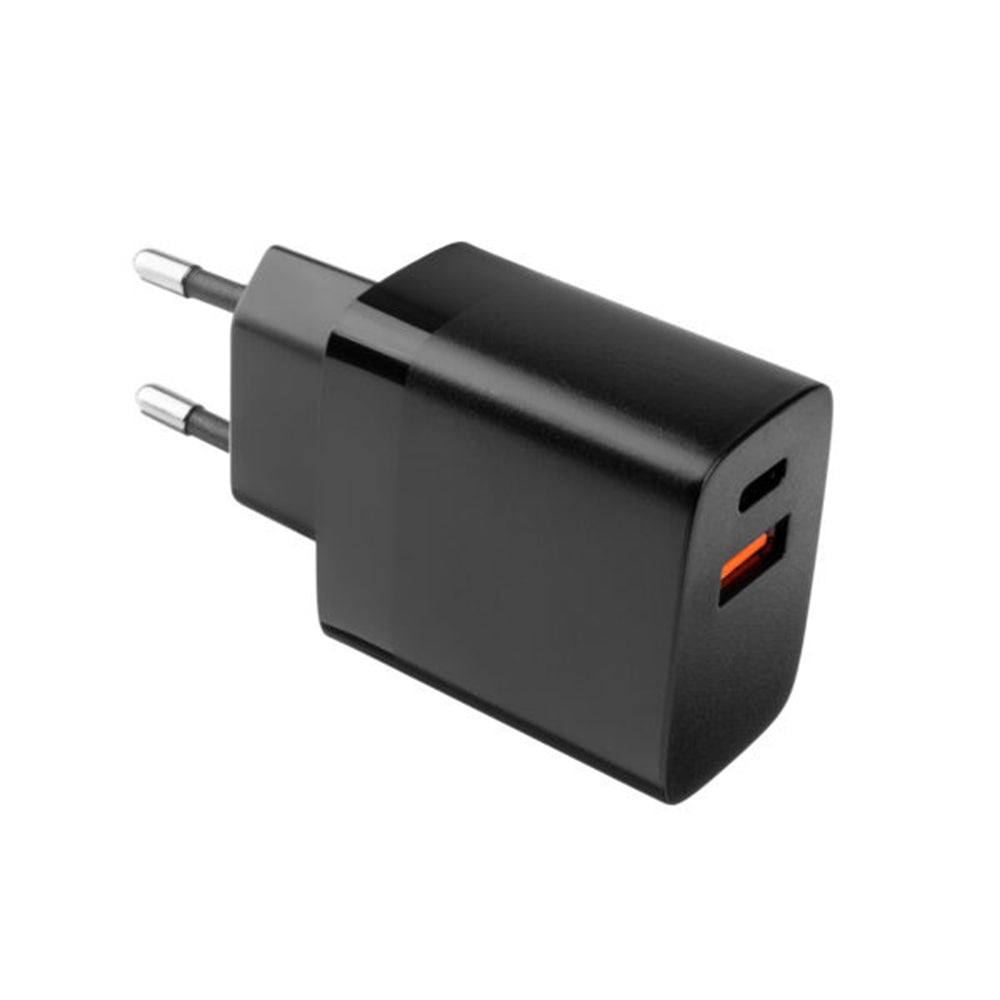 Fixed Network Charger, 17W, 3A, 2 x USB-A, Black