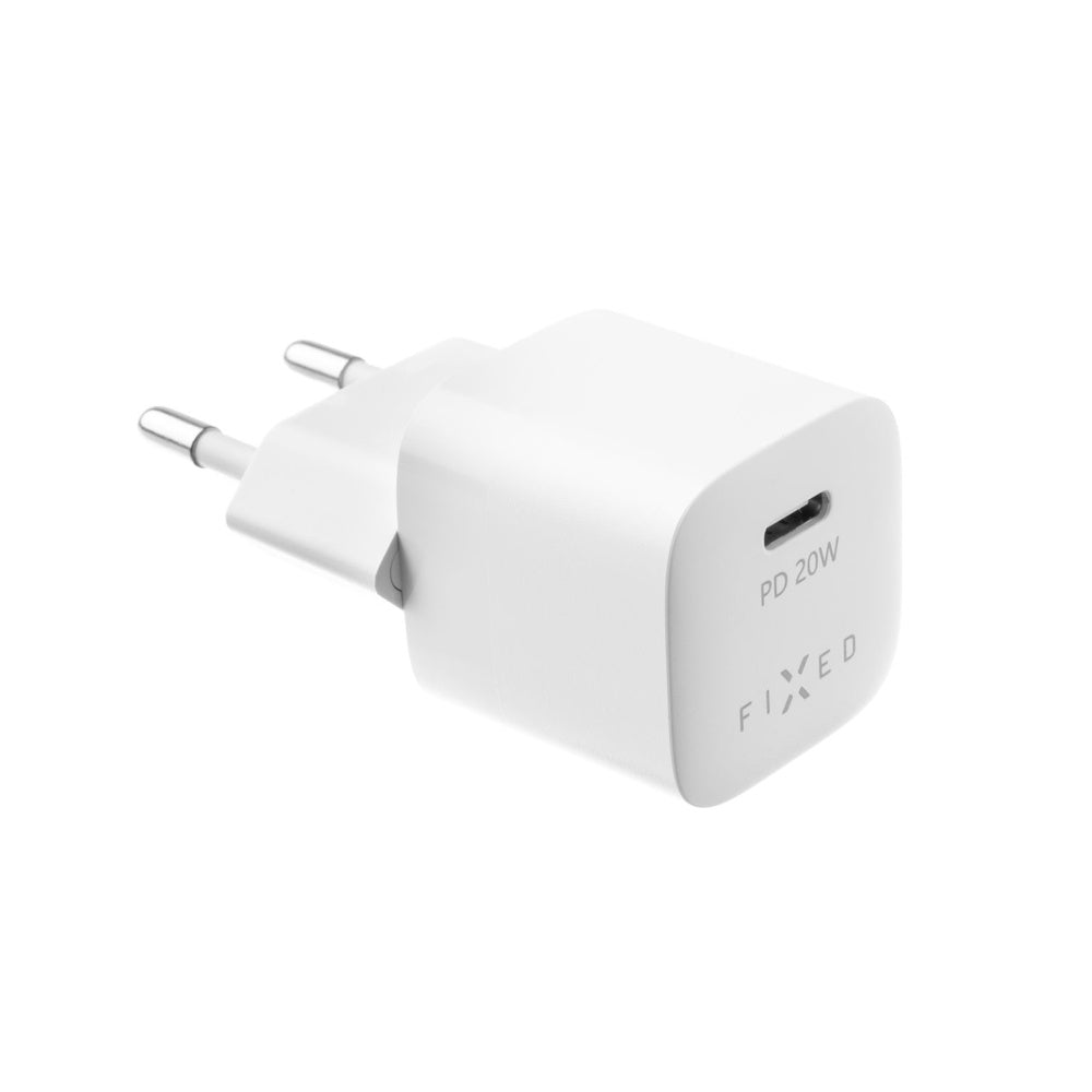 Fixed Mini Network Charger, 20W, 3A, 1 x USB-C, White