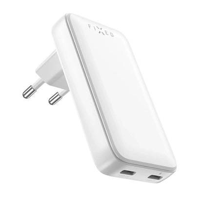 Fixed Slim Network Charger, 45W, 3A, 2 x USB-C, White