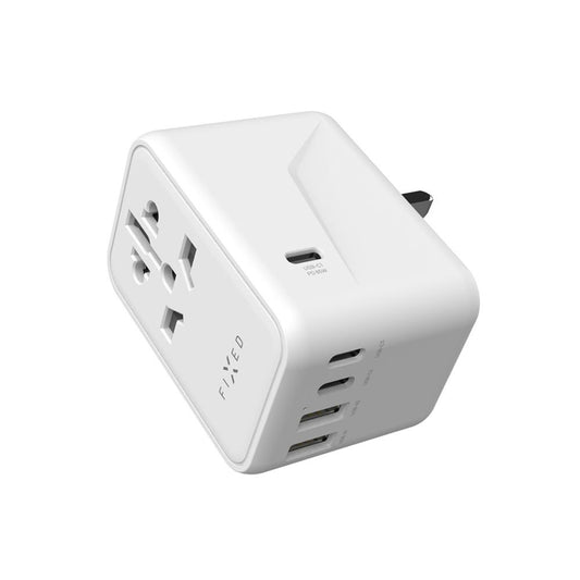 Fixed Travel Network Charger, 65W, 3.25A, 2 x USB-A - 3 x USB-C, White