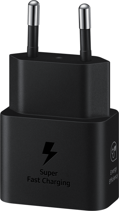 Samsung Network Charger, 25W, 3A, 1 x USB-C, Black EP-T2510NBEGEU 