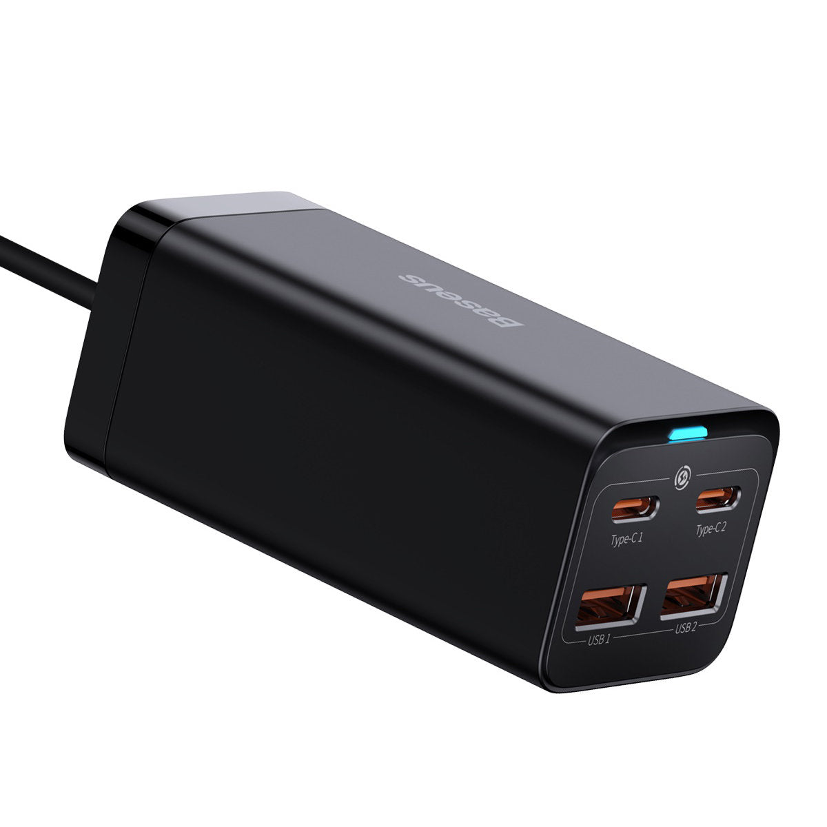Baseus GaN3 Pro Charging Station, 100W, 5A, 2 x USB-A - 2 x USB-C, Black CCGP000101
