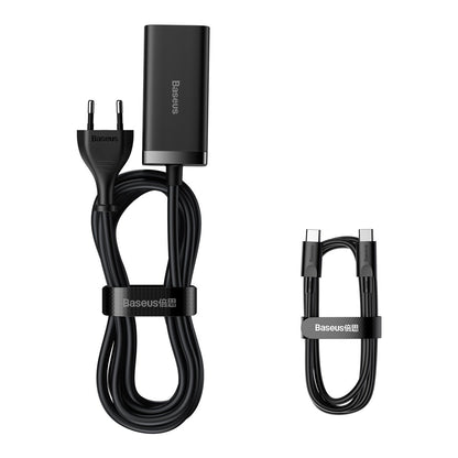 Baseus GaN3 Pro Charging Station, 100W, 5A, 2 x USB-A - 2 x USB-C, Black CCGP000101