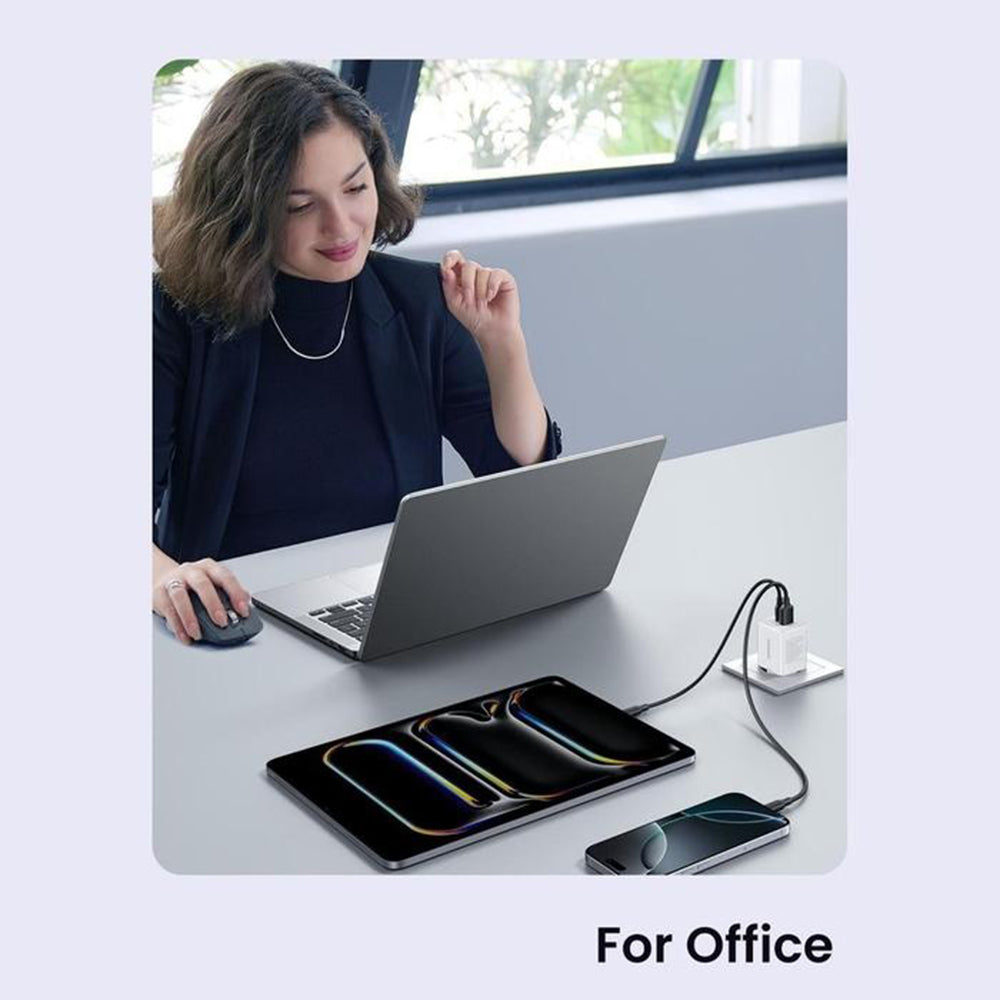 UGREEN X516 Network Charger, 30W, 3A, 1 x USB-A - 1 x USB-C, Pink