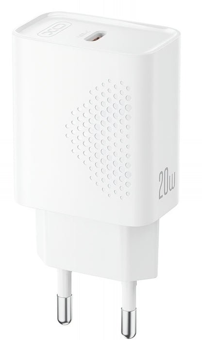USB-C Network Charger XO Design L160, 20W, 3A, 1 x USB-C, White