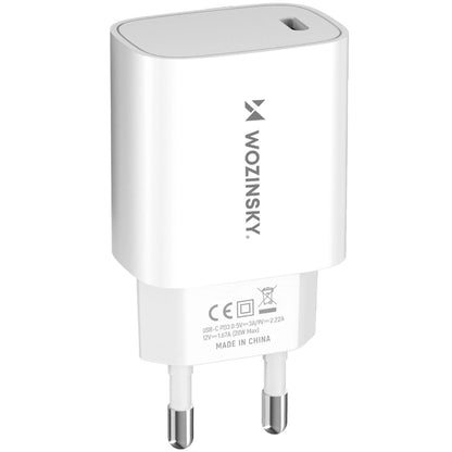 WZK WGWCCW Network Charger, 20W, 3A, 1 x USB-C, White