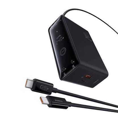 Baseus 5in1 Charging Station, 240W, 5A, 1 x USB-A - 3 x USB-C - 1 x DC, Black P10163901113-00