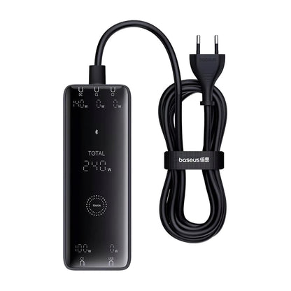 Baseus 5in1 Charging Station, 240W, 5A, 1 x USB-A - 3 x USB-C - 1 x DC, Black P10163901113-00