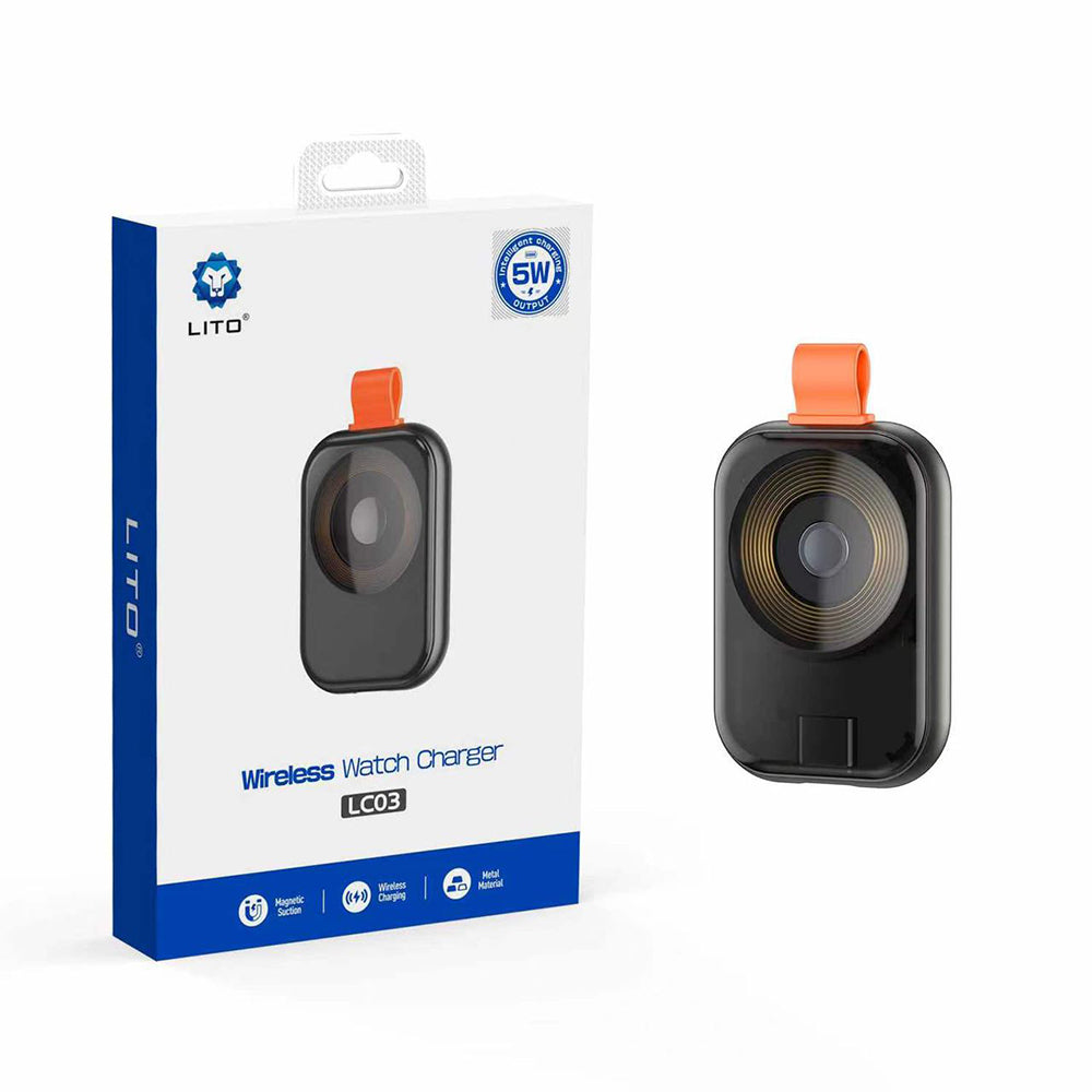 Lito LC03 Wireless Charger for Apple Watch Series, Black