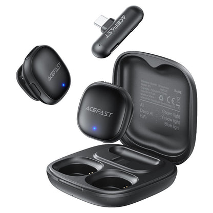 Acefast R1 Lavalier, USB-C, Set of 2 pieces, Black