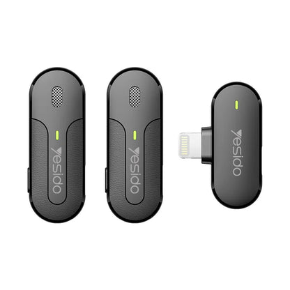 Yesido KR16 Lavalier, Lightning, Set of 2 pieces, Black