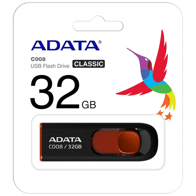 External USB-A Memory Adata C008, 32Gb AC008-32G-RKD