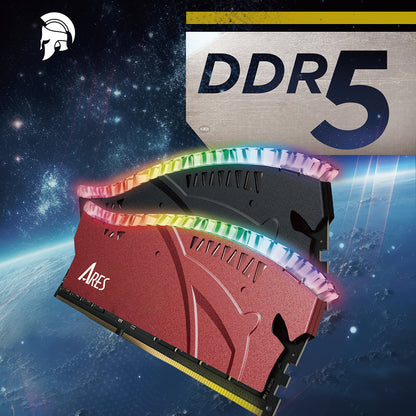 Dato Ares Armor Lite RAM Memory, DDR5, RGB, 16GB, 7200Mhz, Grey ARB16G5G72