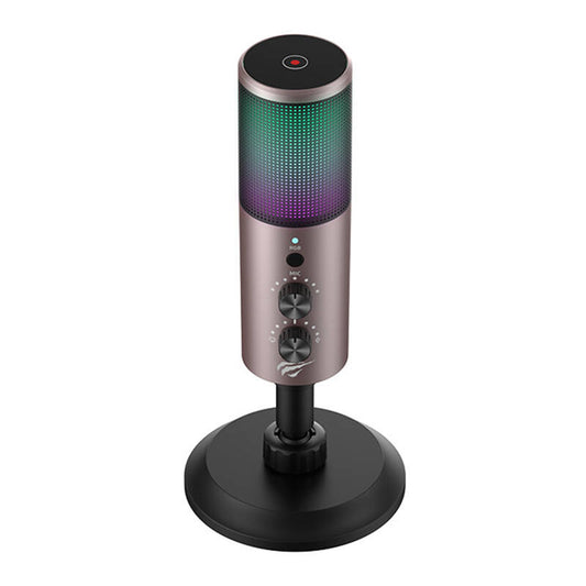 HAVIT GK61 Gaming Microphone, RGB, USB-C, Gray