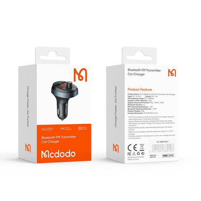 McDodo Bluetooth FM Modulator, 2 x USB-A