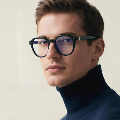 Techsuit 2228 Men's Computer Glasses, Anti-Blue Light, Black