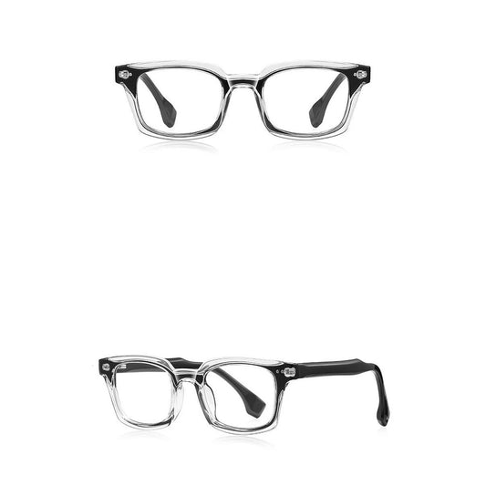 Men's Computer Glasses Techsuit LS084, Anti-Blue Light, Black Transparent