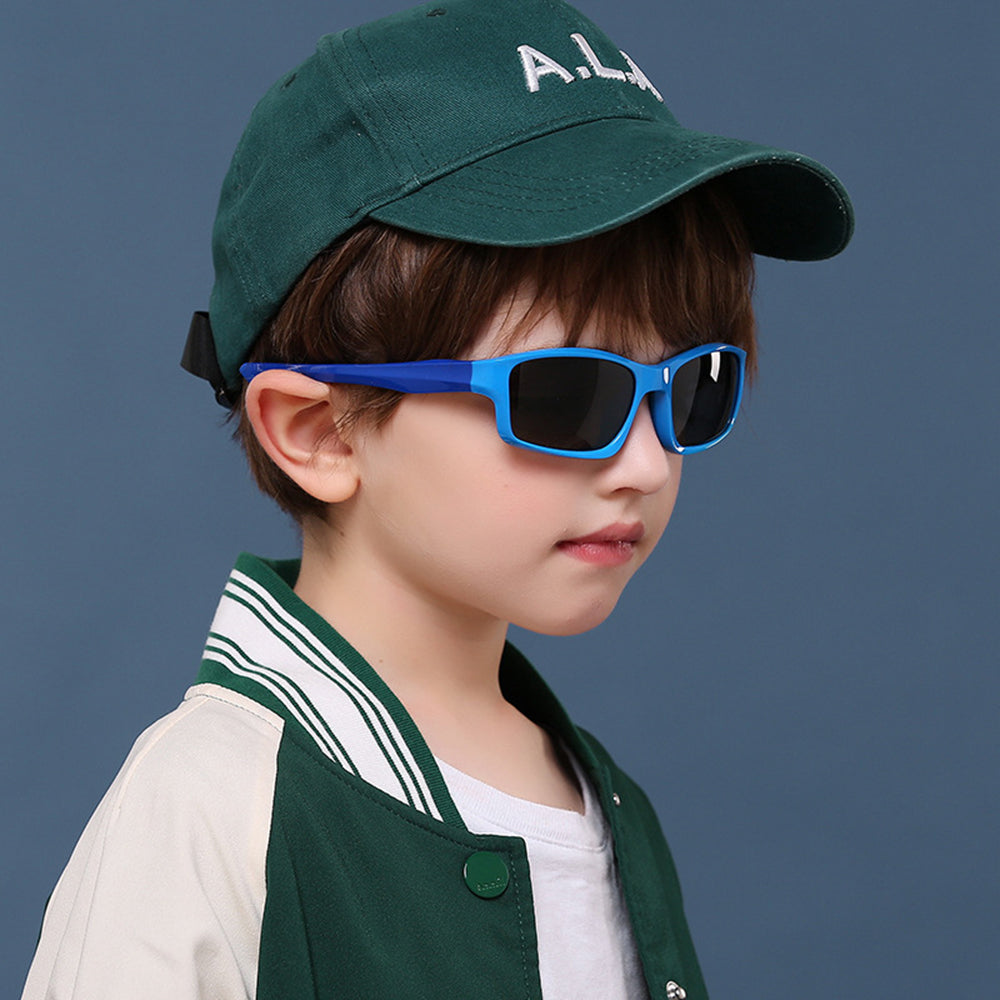 Techsuit 8202-C41 Kids' Sport Sunglasses, Polarized, Navy Blue