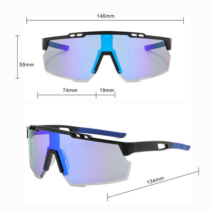 Unisex Cycling Glasses Techsuit 9963, Black Violet