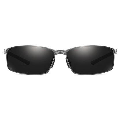 Men's Techsuit 559 Sunglasses, Polarized, UV Protection, Black Silver