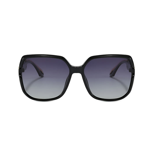 Techsuit 5228 Women's Sunglasses, Polarized, Black and Gold