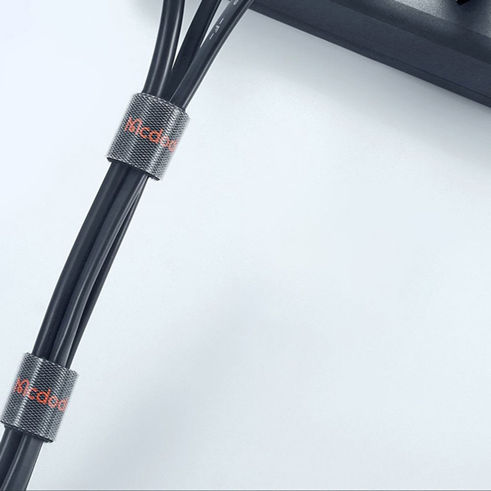 McDodo VS-0961 Cable Organizer Belt, Velcro, 3m, Black