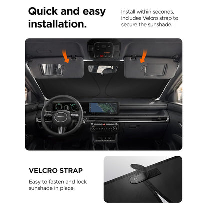 Spigen UO260 Car Windshield Sunshade, 85cm x 148cm ACP11460