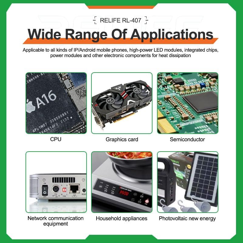Relife RL-407 Thermal Paste, Syringe Type, 20g, Black