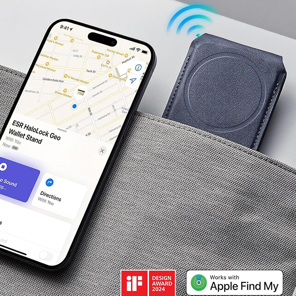 Magsafe Wallet, ESR, Find my Wallet, Navy Blue