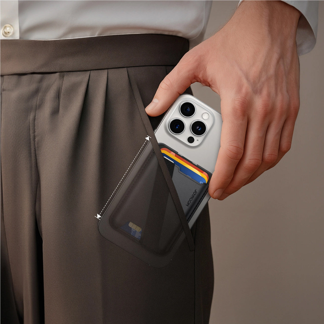 MagSafe Wallet, Joyroom, JR-ZS432, Black