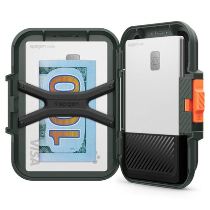 Magsafe Wallet, Spigen, Lock Fit, Green