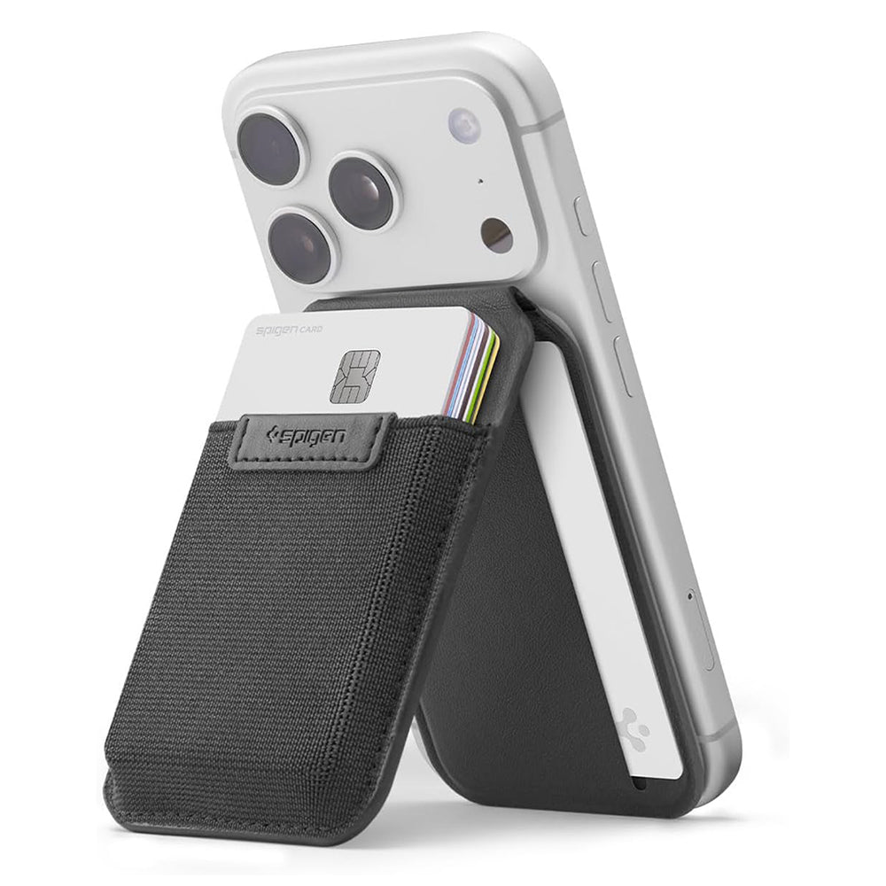 MagSafe Wallet, Spigen, Slim Fold Tripod S314-4, Black AFA11591