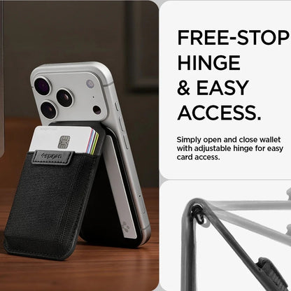 MagSafe Wallet, Spigen, Slim Fold Tripod S314-4, Black AFA11591