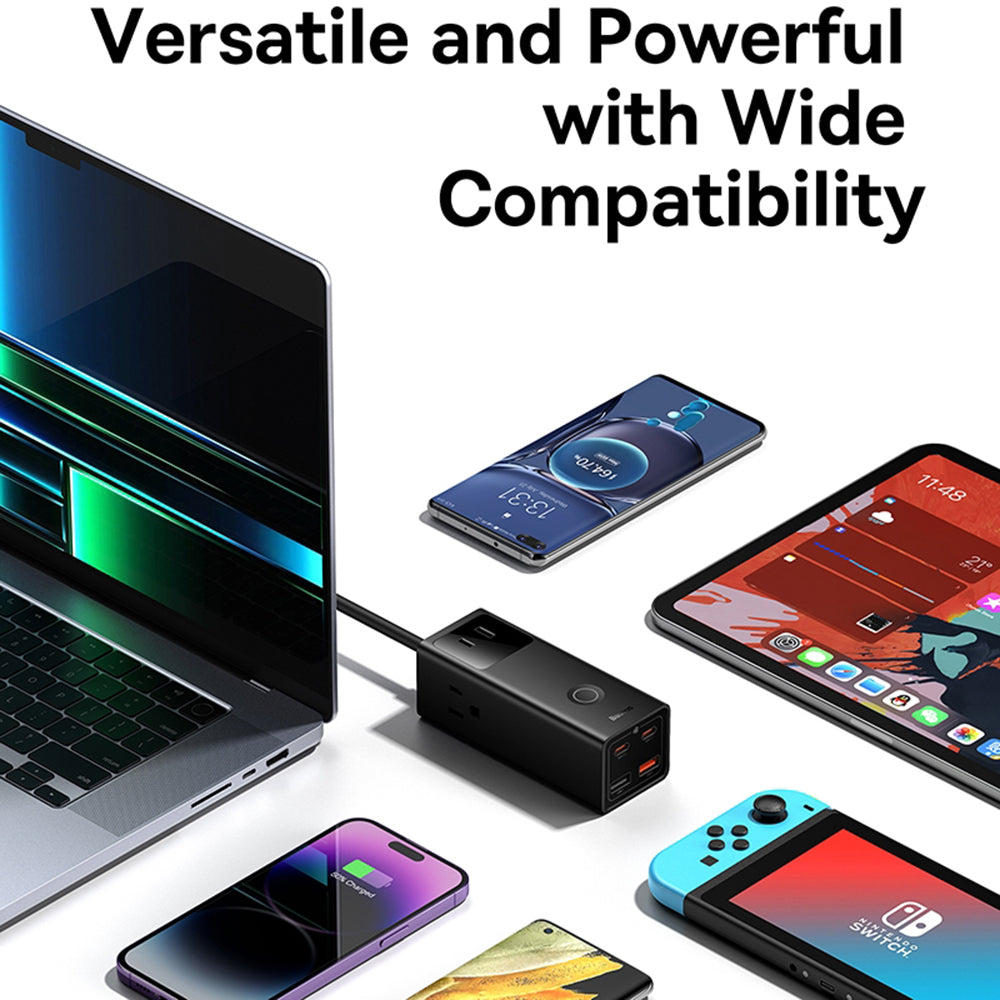 Baseus PowerCombo US Extension, 3 x Socket, Black PSLA020101