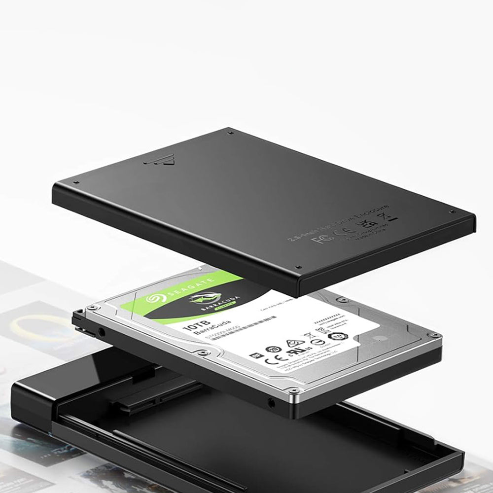 UGREEN US221 Rack (50743) for 2.5inch SATA HDD / SSD, USB-C, Black