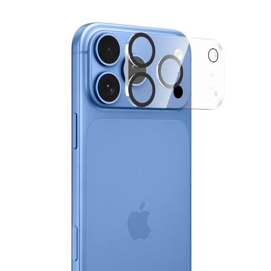 Tech-Protect Cam Fit+ Rear Camera Protection Frame for Apple iPhone 18 Pro, Tempered Glass, Transparent