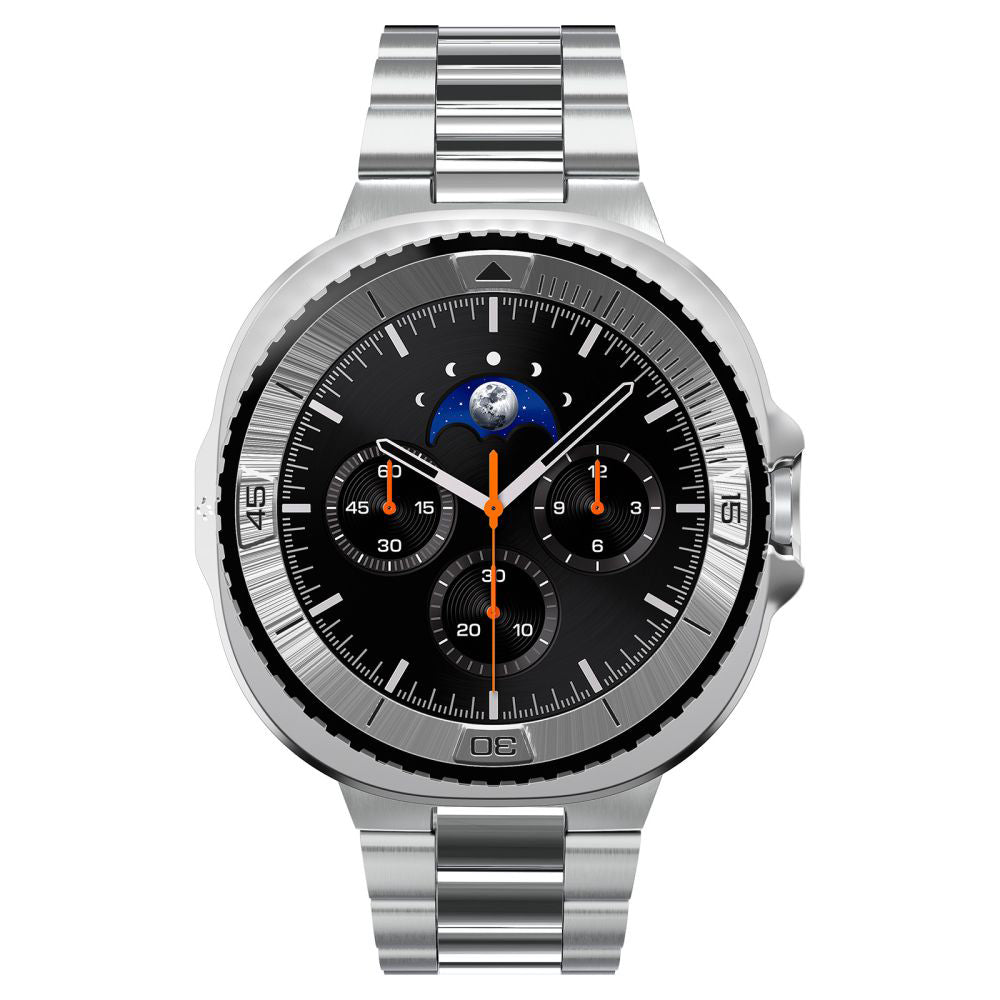 Spigen Tune Pro Pilot Protection Frame for Samsung Galaxy Watch8 Classic, Silver