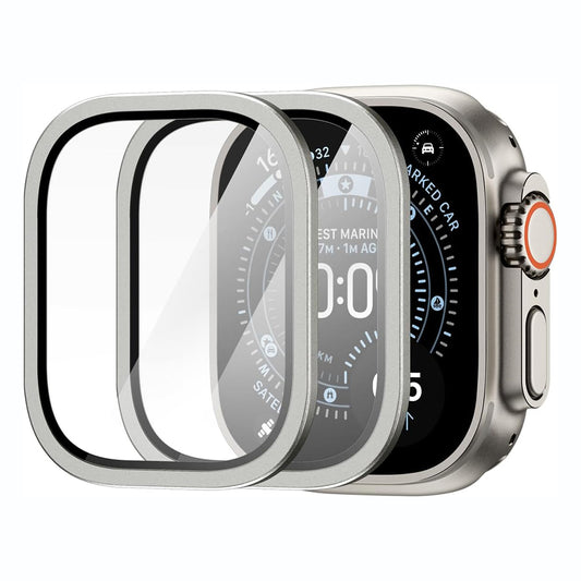 Spigen Tune with Glass Protective Case for Apple Watch Ultra Series, Silver ACS11595