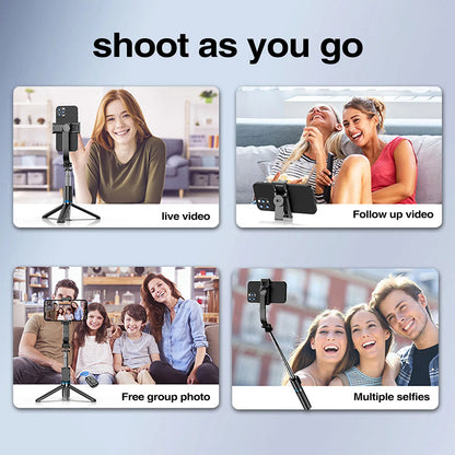 Selfie Stick Bluetooth Techsuit C01, Universal, Black