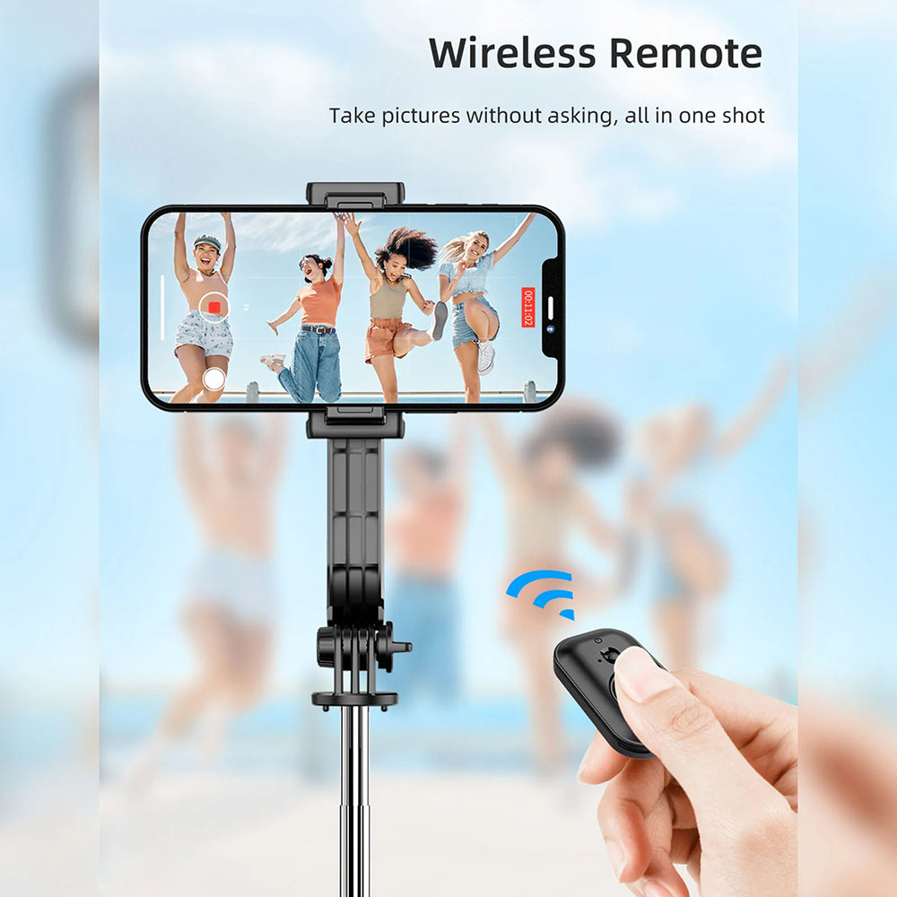 Selfie Stick Bluetooth Techsuit C01, Universal, Black
