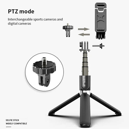 Selfie Stick Bluetooth Techsuit L03, Universal, Black
