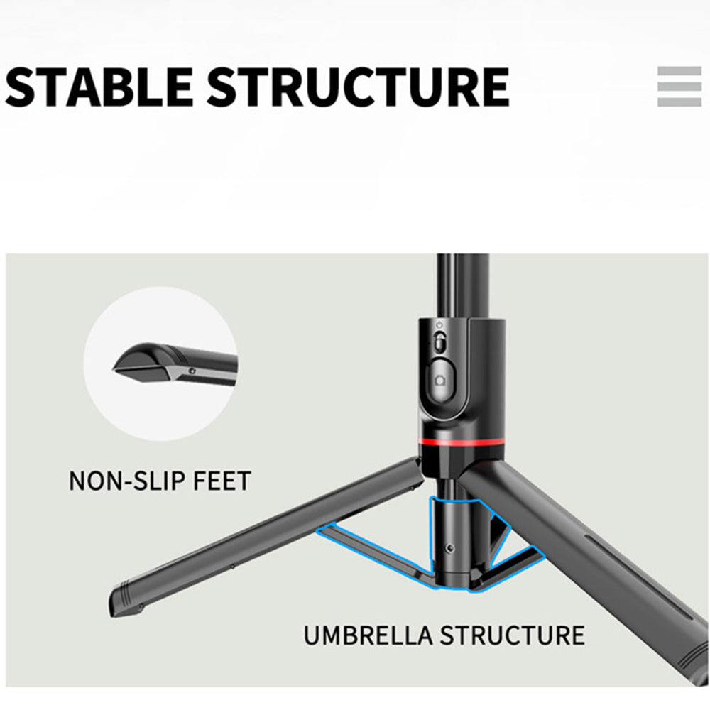 Selfie Stick Bluetooth Techsuit L12, Universal, Black