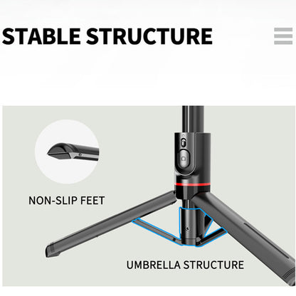 Selfie Stick Bluetooth Techsuit L12, Universal, Black