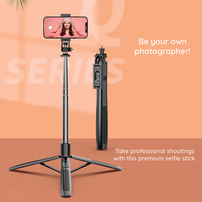 Selfie Stick Bluetooth Techsuit Q06, Universal, Black
